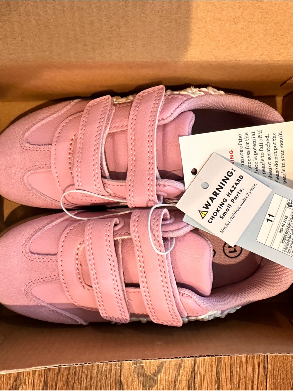 *brand new with tags* Target Cat & Jack Toddler Kids Pink/Lilac Velcro Sneakers